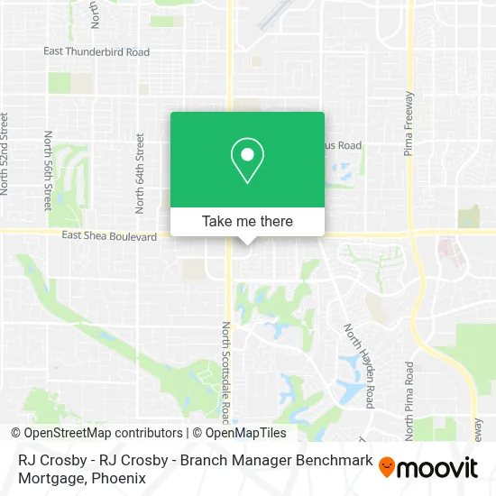 RJ Crosby - RJ Crosby - Branch Manager Benchmark Mortgage map