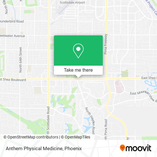 Anthem Physical Medicine map