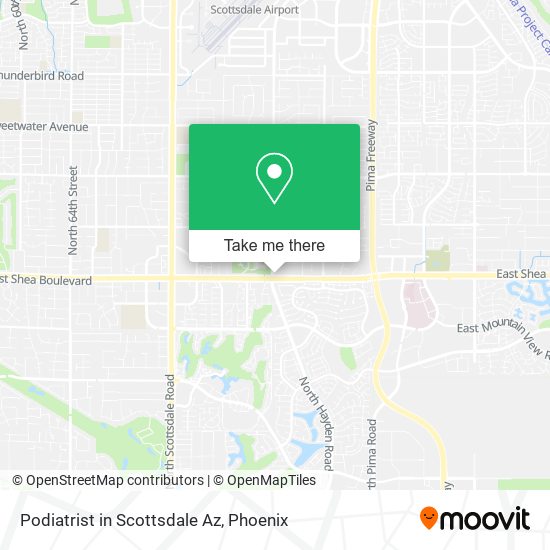 Podiatrist in Scottsdale Az map