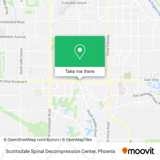 Scottsdale Spinal Decompression Center map