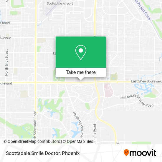 Mapa de Scottsdale Smile Doctor