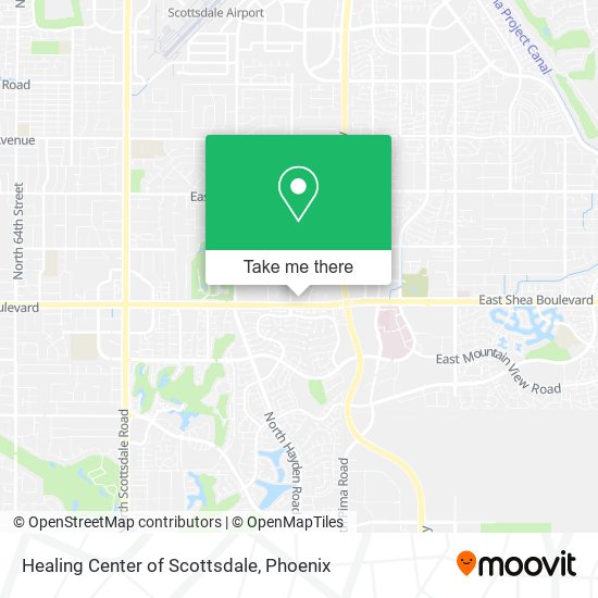 Mapa de Healing Center of Scottsdale