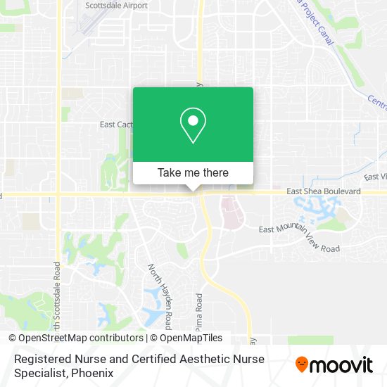 Registered Nurse and Certified Aesthetic Nurse Specialist map