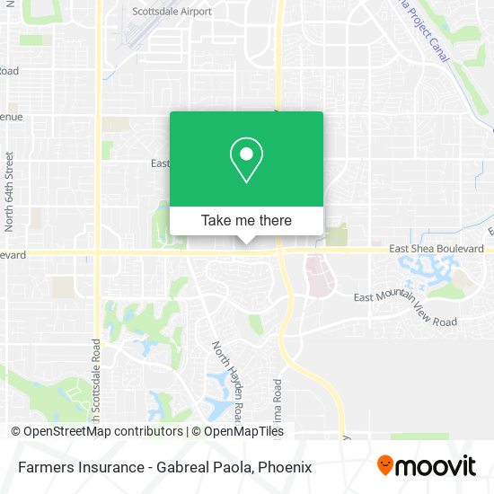 Farmers Insurance - Gabreal Paola map