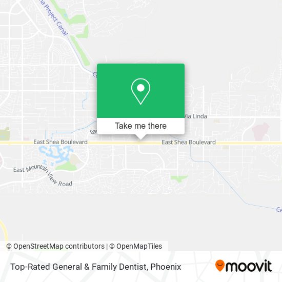 Top-Rated General & Family Dentist map