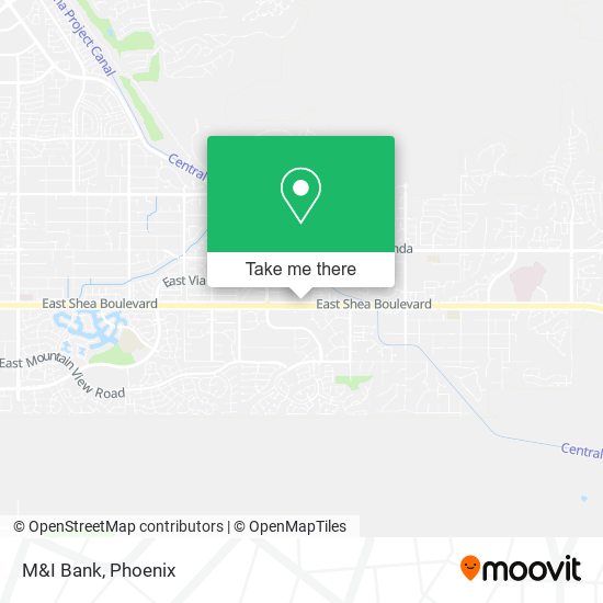 M&I Bank map