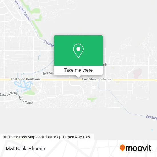 M&I Bank map