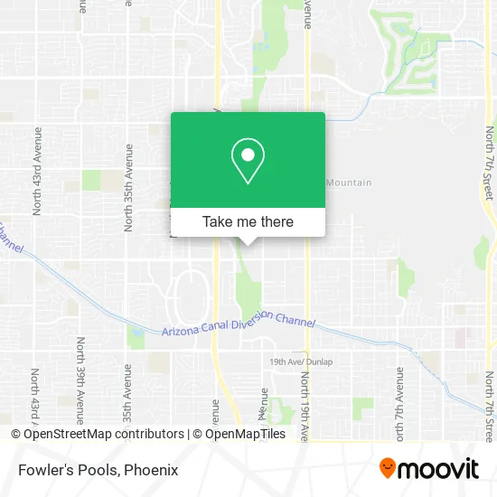 Fowler's Pools map