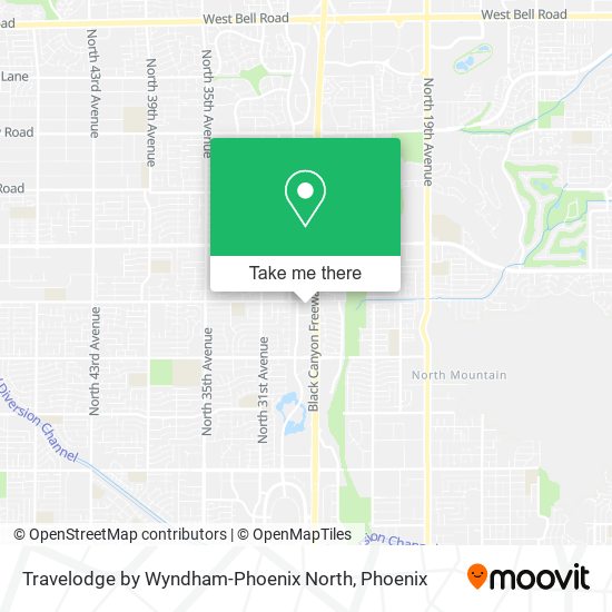 Travelodge by Wyndham-Phoenix North map