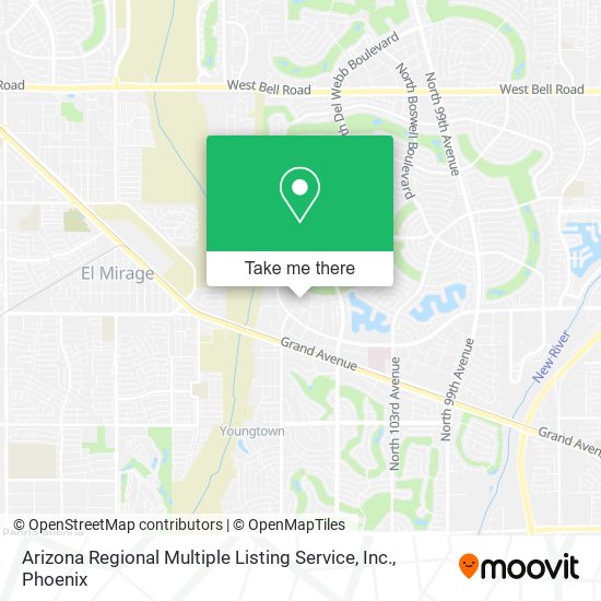 Mapa de Arizona Regional Multiple Listing Service, Inc.