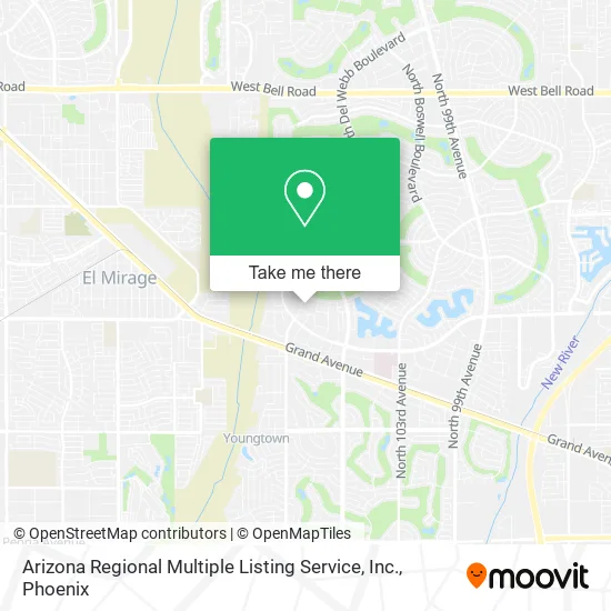 Arizona Regional Multiple Listing Service, Inc. map