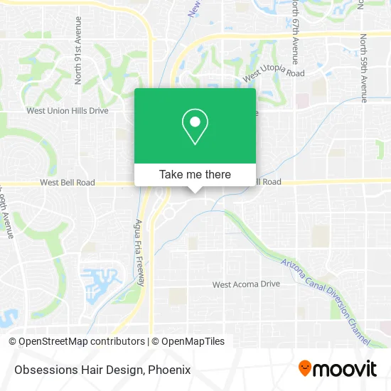 Obsessions Hair Design map