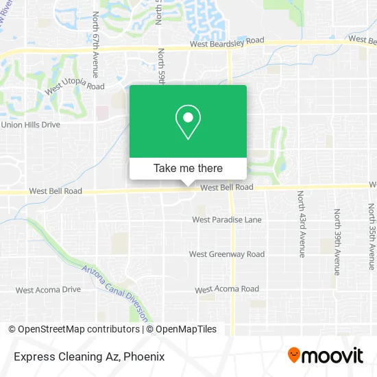 Express Cleaning Az map