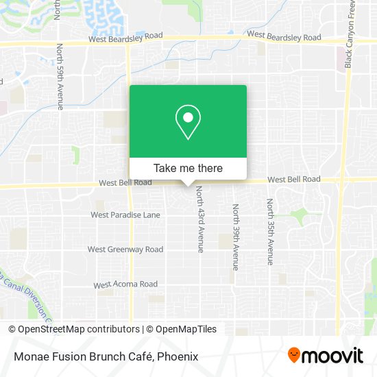 Monae Fusion Brunch Café map