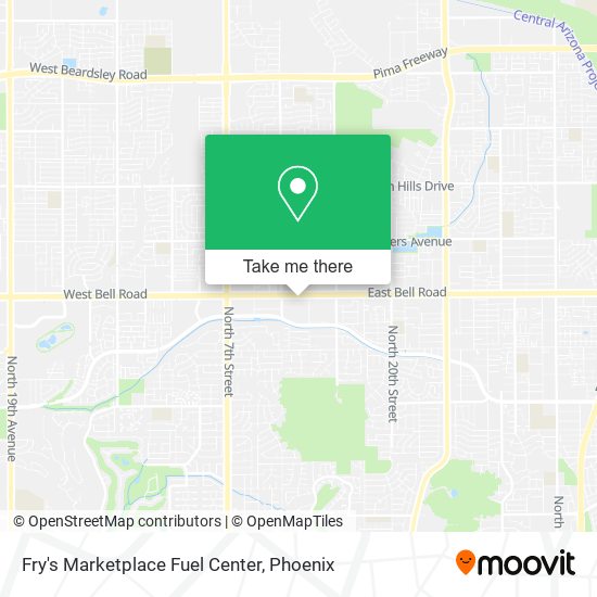 Mapa de Fry's Marketplace Fuel Center