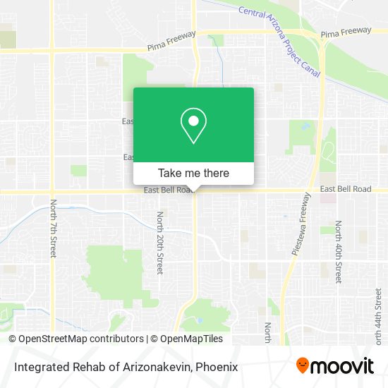 Mapa de Integrated Rehab of Arizonakevin