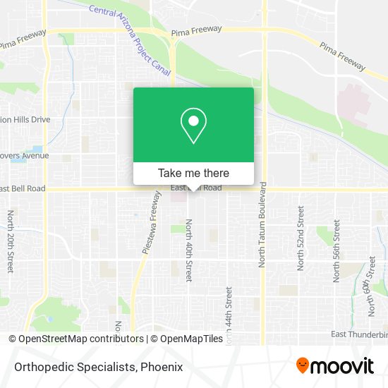 Orthopedic Specialists map
