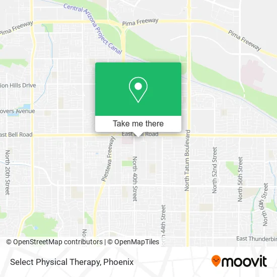 Select Physical Therapy map