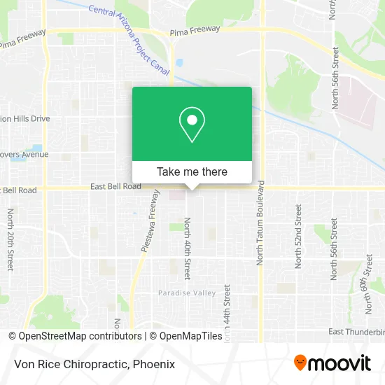 Von Rice Chiropractic map