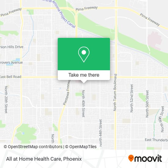 All at Home Health Care map