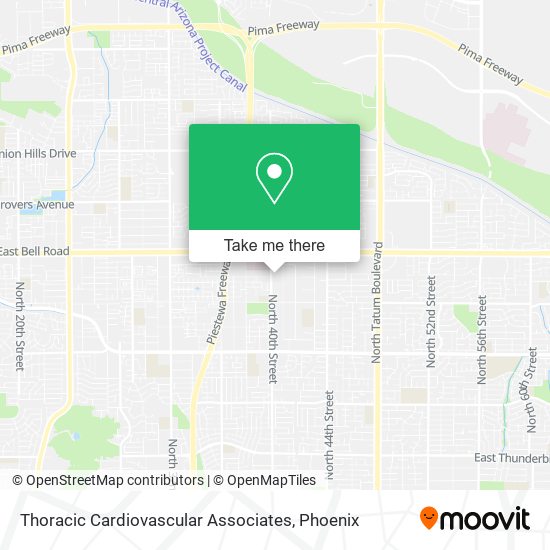Thoracic Cardiovascular Associates map