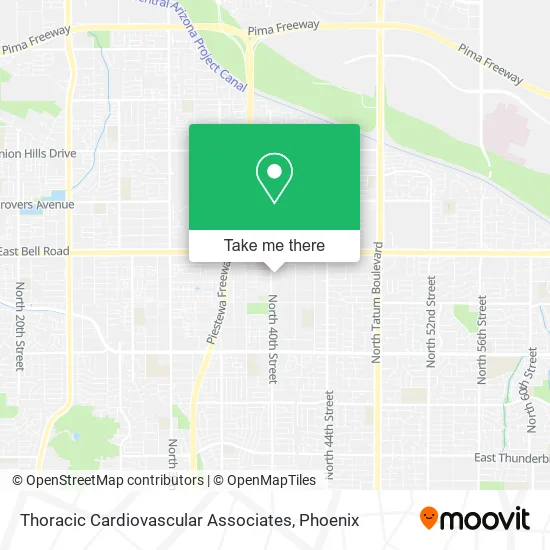 Mapa de Thoracic Cardiovascular Associates