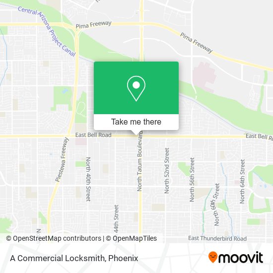 A Commercial Locksmith map