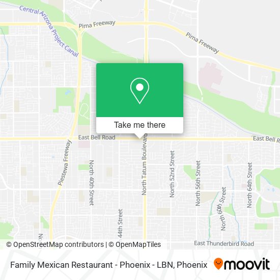 Family Mexican Restaurant - Phoenix - LBN map