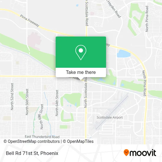 Bell Rd 71st St map