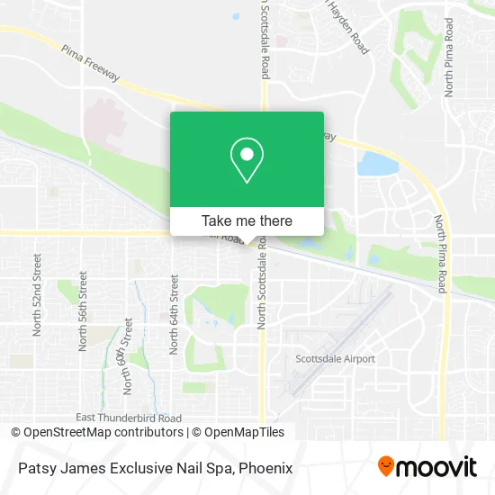 Patsy James Exclusive Nail Spa map