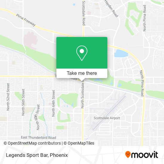 Mapa de Legends Sport Bar