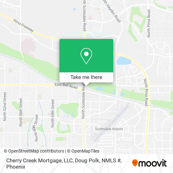 Mapa de Cherry Creek Mortgage, LLC, Doug Polk, NMLS #