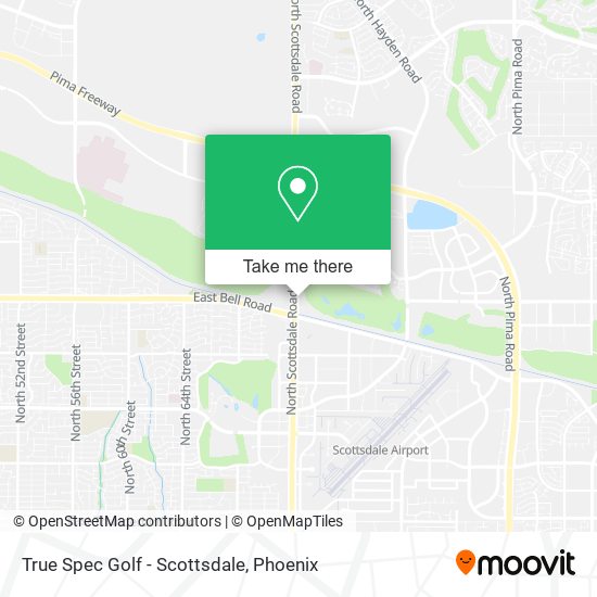 True Spec Golf - Scottsdale map