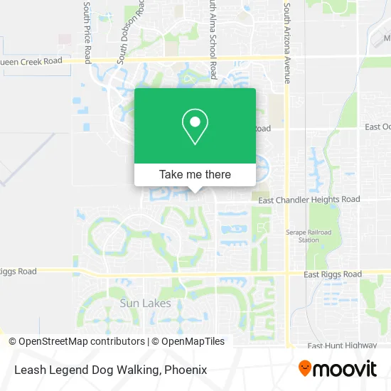 Leash Legend Dog Walking map