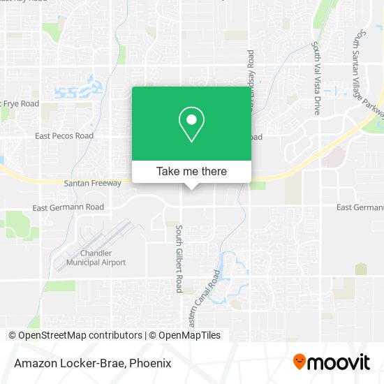 Mapa de Amazon Locker-Brae
