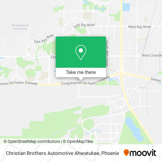 Mapa de Christian Brothers Automotive Ahwatukee