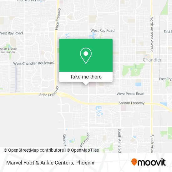 Marvel Foot & Ankle Centers map