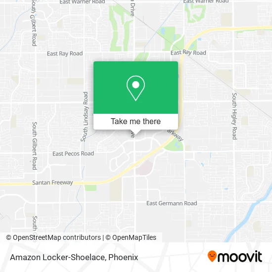 Amazon Locker-Shoelace map