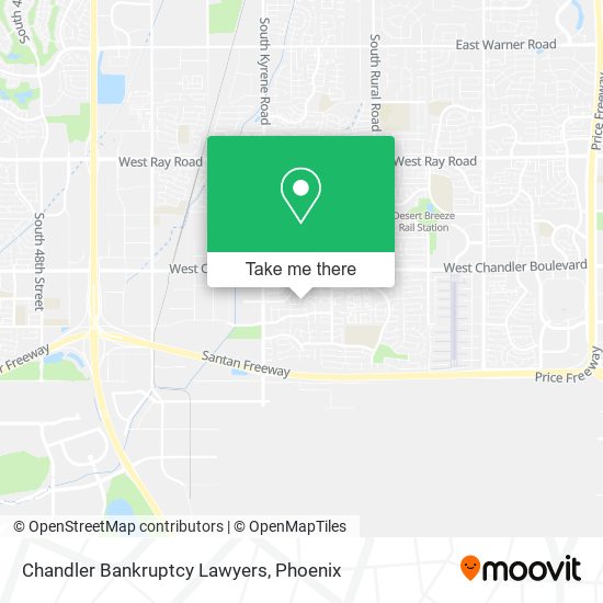 Mapa de Chandler Bankruptcy Lawyers