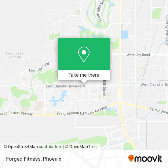 Forged Fitness map