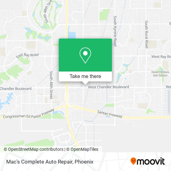 Mac's Complete Auto Repair map