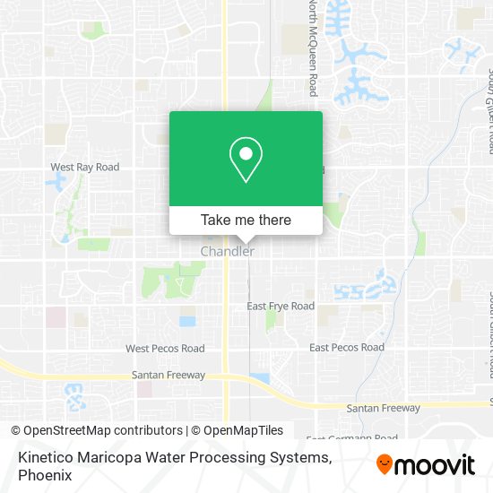 Kinetico Maricopa Water Processing Systems map