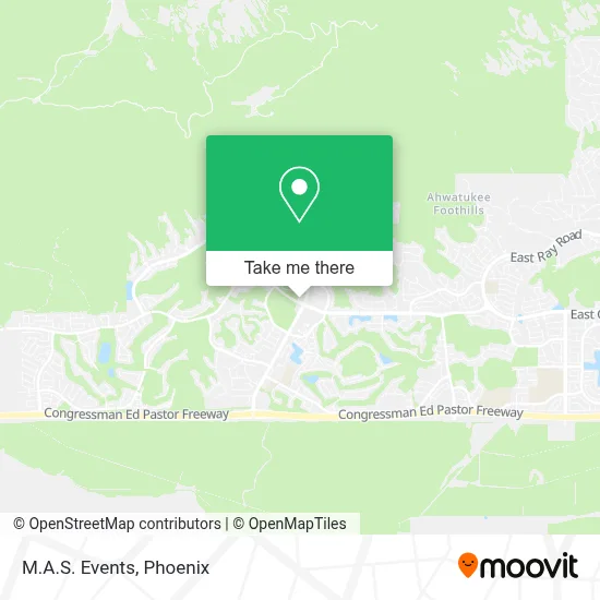 M.A.S. Events map