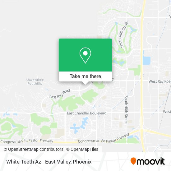 White Teeth Az - East Valley map