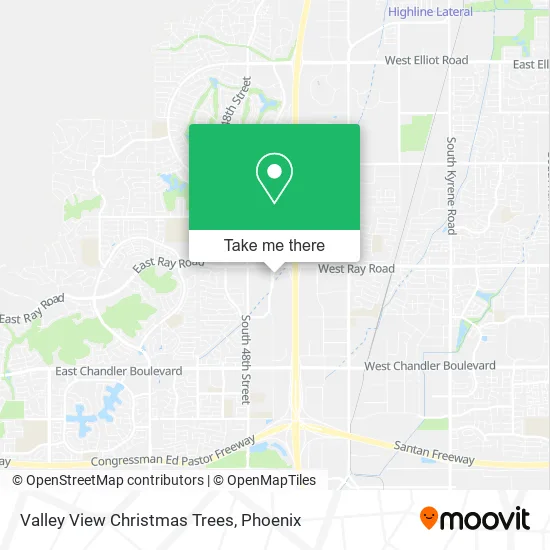 Valley View Christmas Trees map