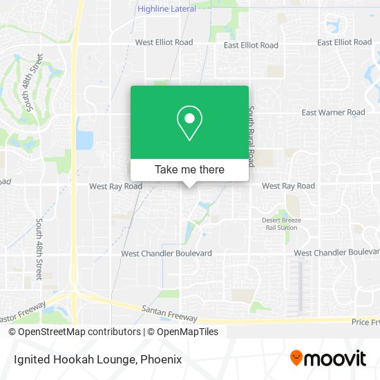 Ignited Hookah Lounge map