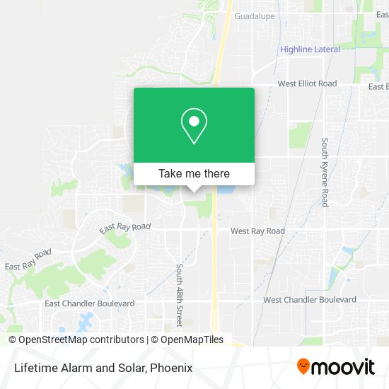 Mapa de Lifetime Alarm and Solar