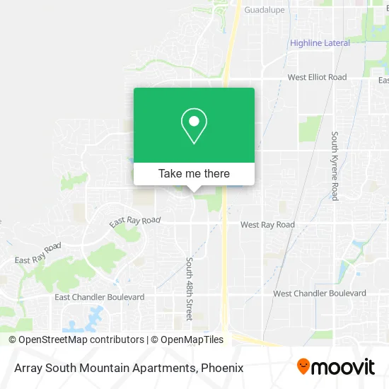 Array South Mountain Apartments map