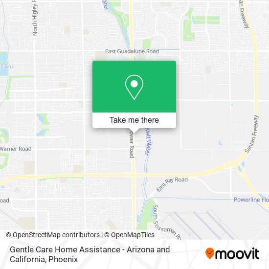 Gentle Care Home Assistance - Arizona and California map