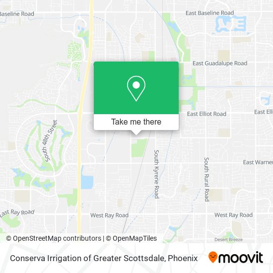 Conserva Irrigation of Greater Scottsdale map